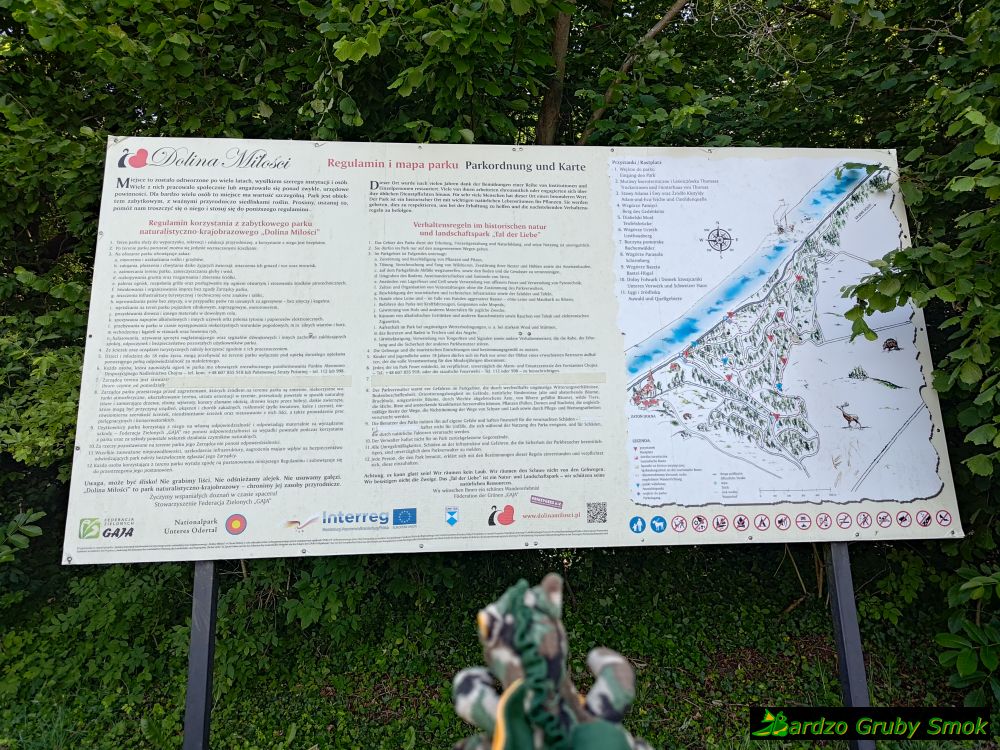 Dolina Miłości mapa