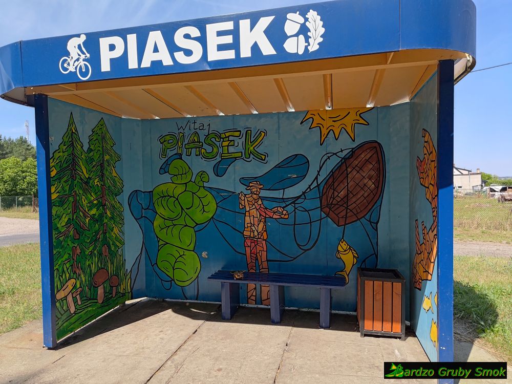 Piasek - przystanek autobusowy