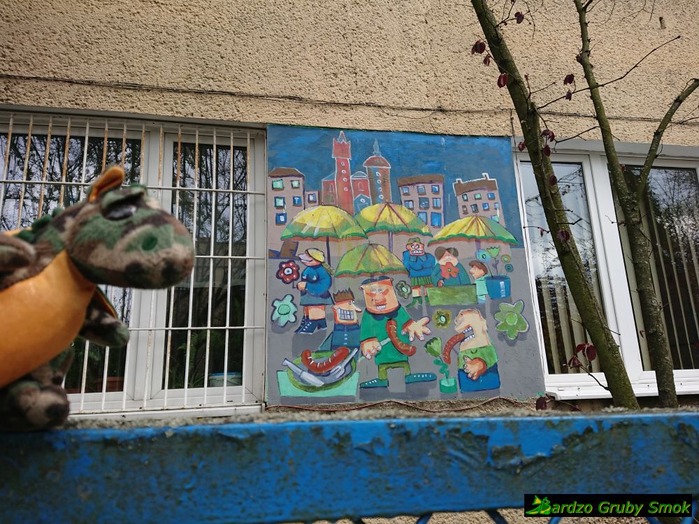 mural przy MDK