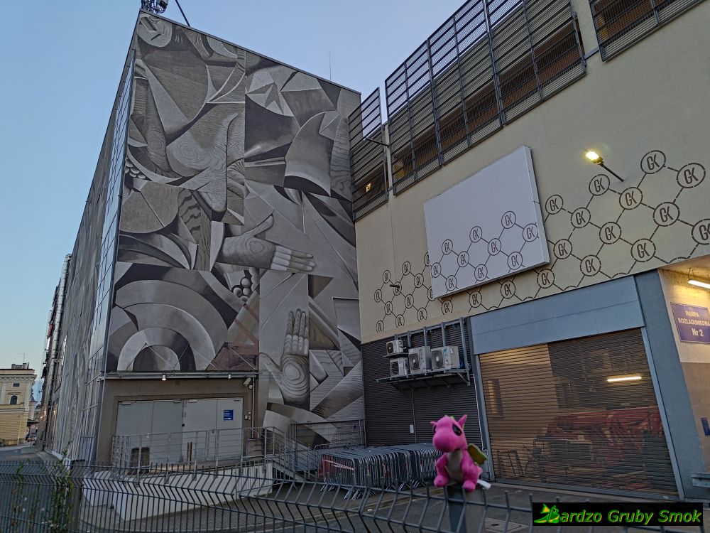 mural na Galerii Krakowskiej