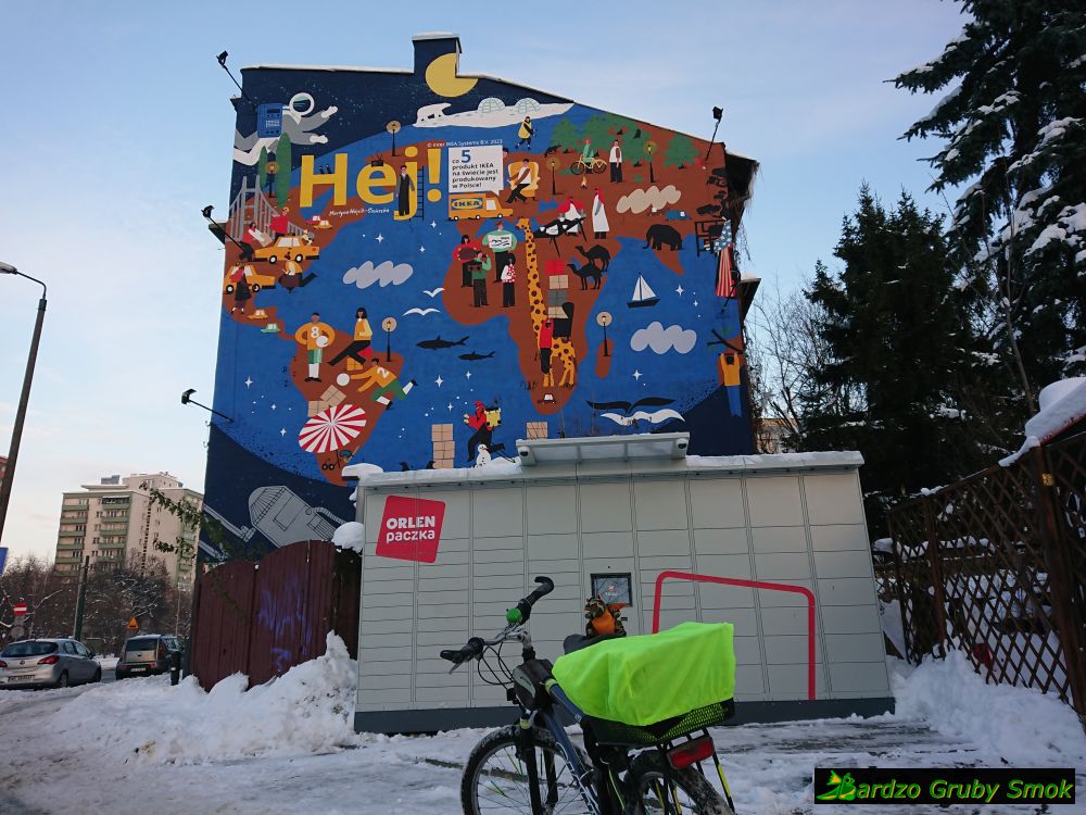 mural na Alei Pokoju