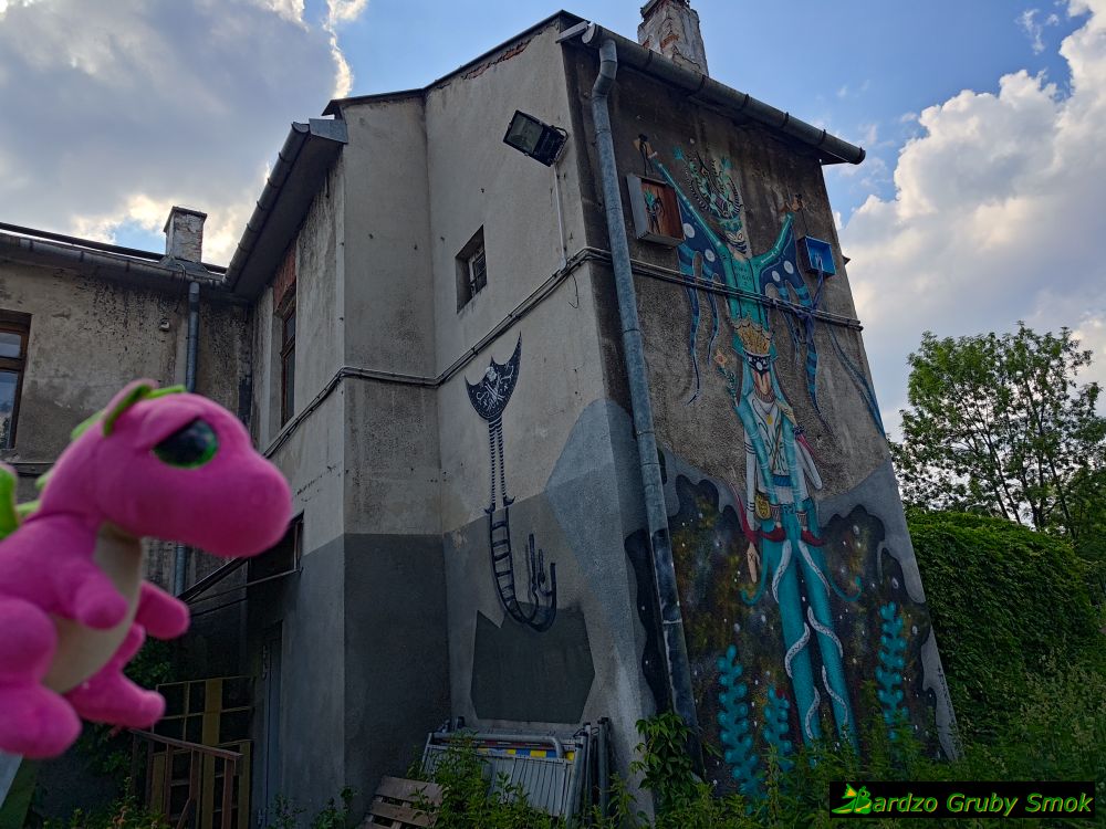 mural z tyłu Składu Solnego