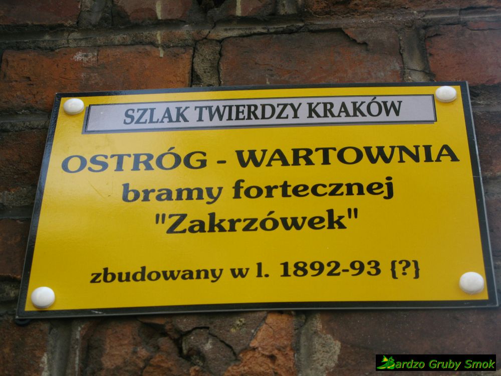 wartownia bramy fortecznej Zakrzówek
