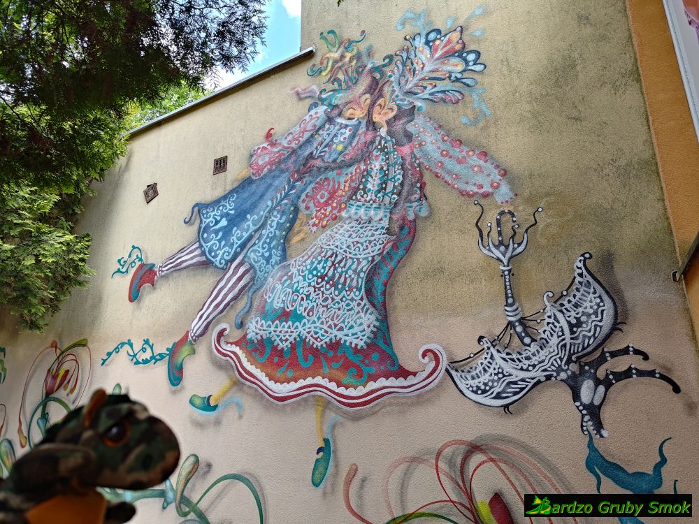 mural na SP2 Mikołaja Rejsa