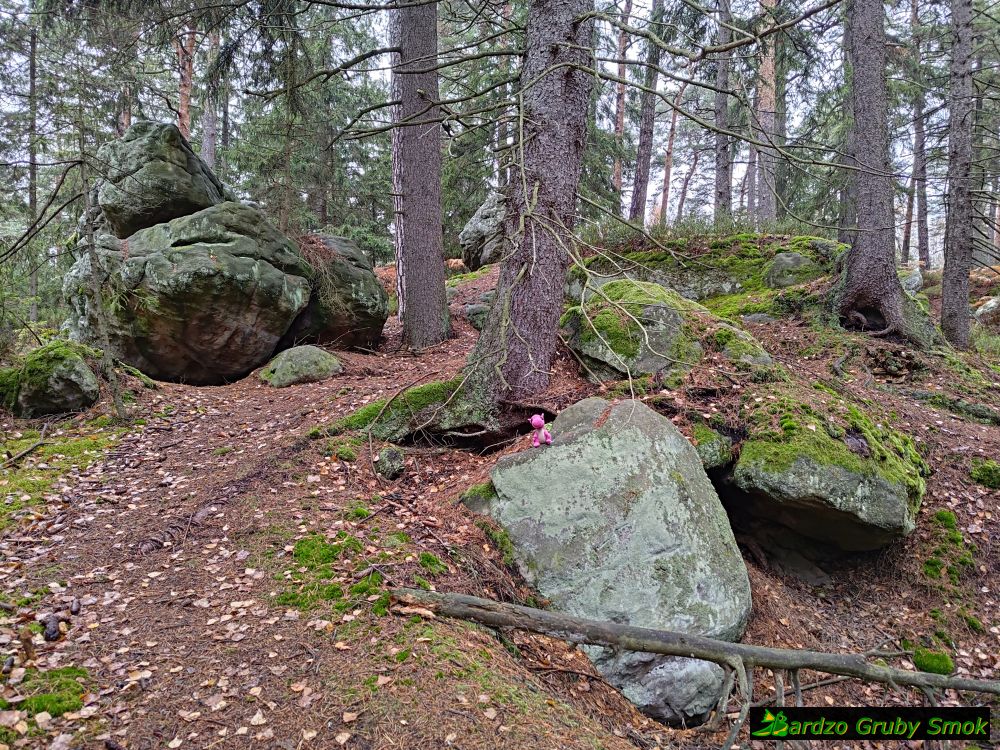 formacje skalne na szlaku