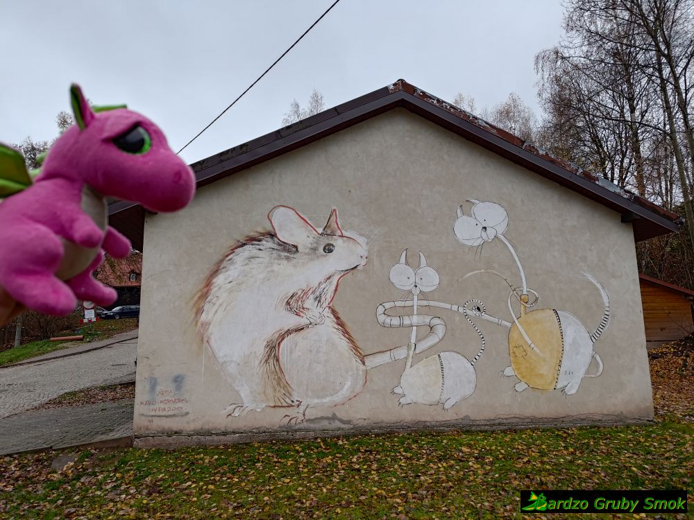 murale w Dusznikach