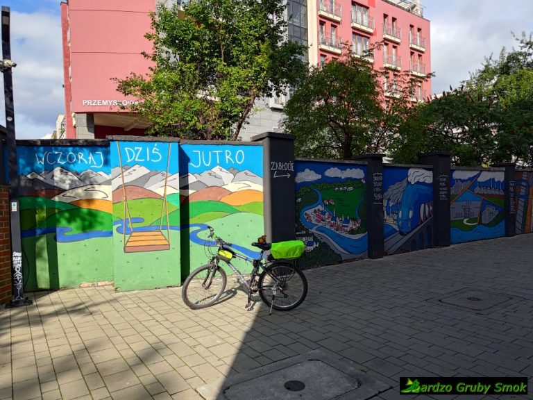Mural Zabłocie Wczoraj, dziś i jutro