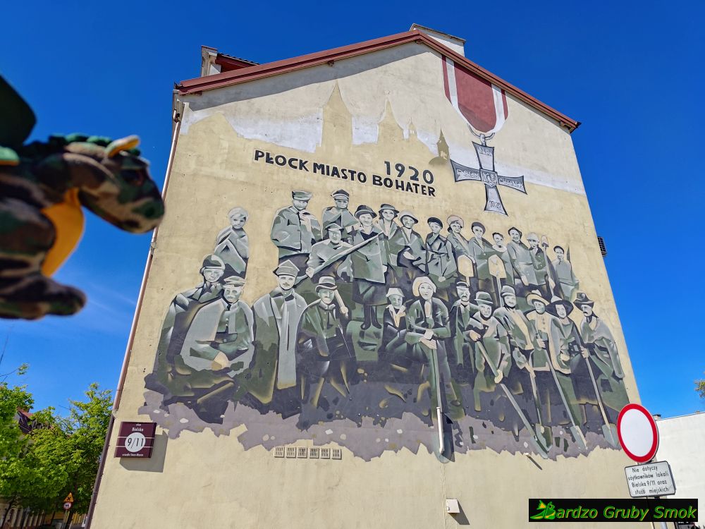 mural Płock Miasto Bohater 1920
