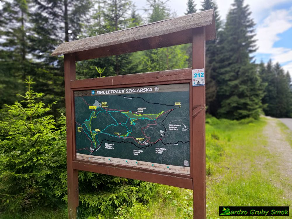 mapa singletracków w Izerach