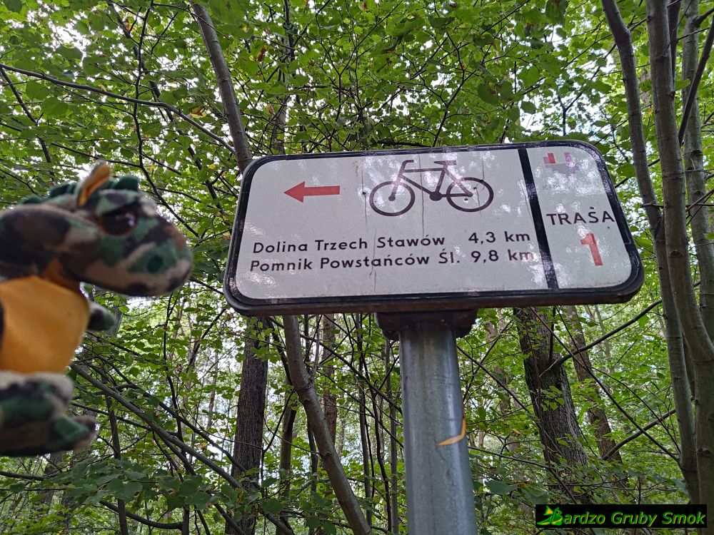 drogowskaz na czerwonym szlaku
